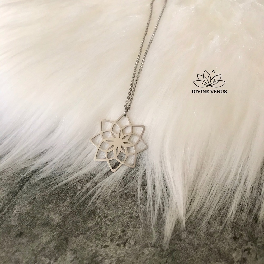 Lotus Necklace - Picture 8 of 9